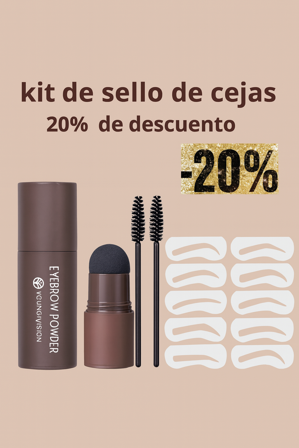 Kit de tampon à sourcils